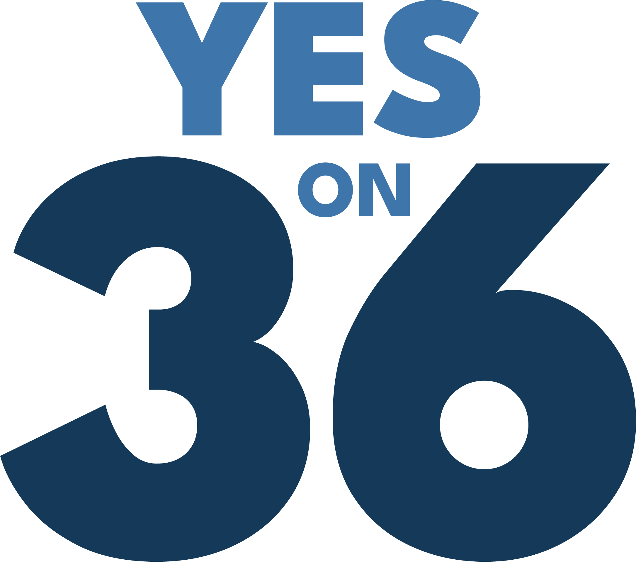 Yes on Prop 36 Logo Proposition 36 Logo